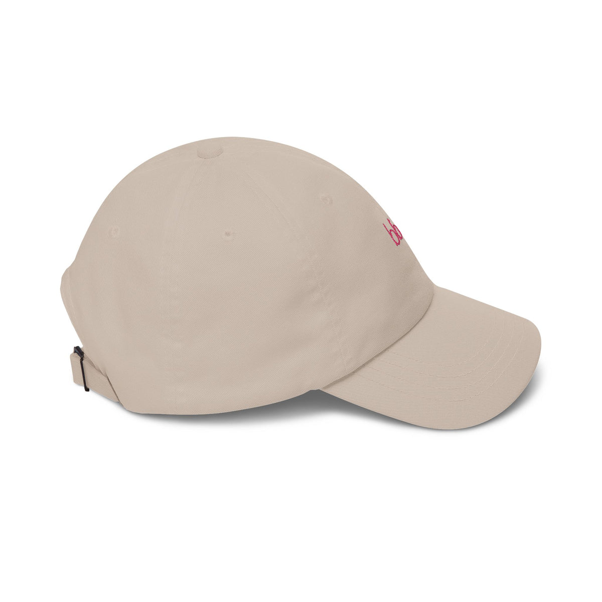 bb♡ Dad Hat in Stone, right side