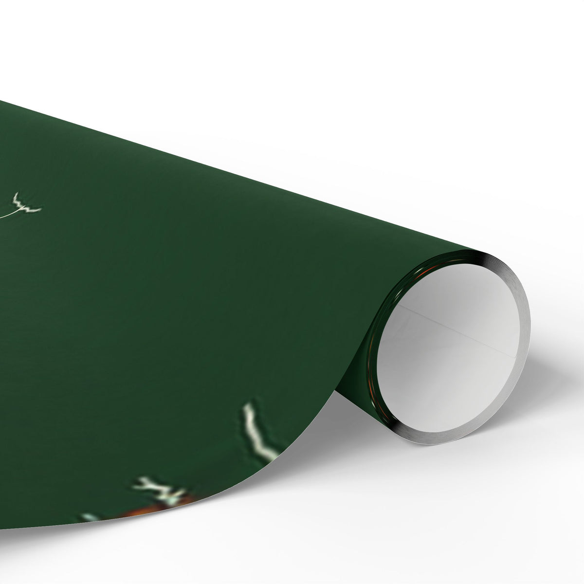 Forest Green Minimal Tree Wrapping Paper