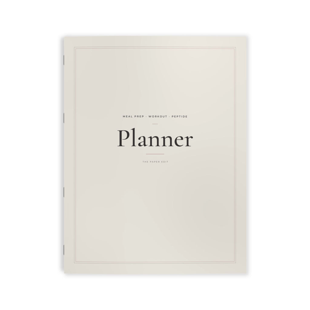Meal Prep, Workout & Peptide Planner