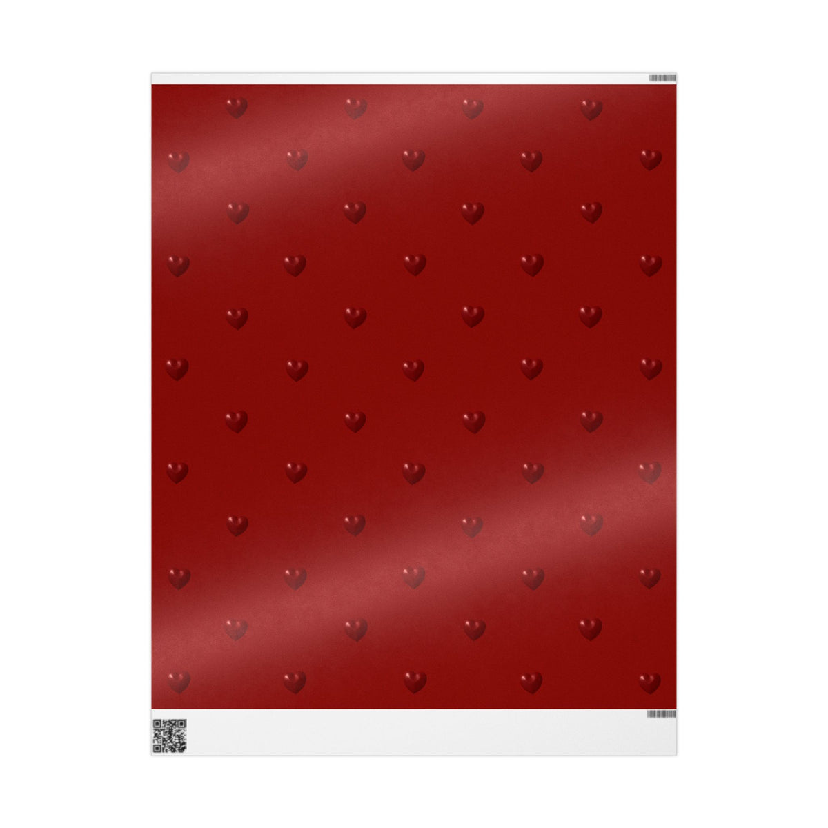 Red Hearts Wrapping Paper
