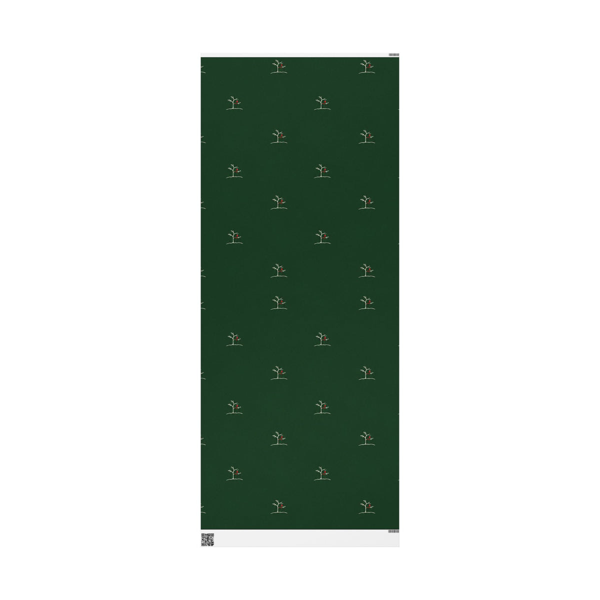 Forest Green Minimal Tree Wrapping Paper