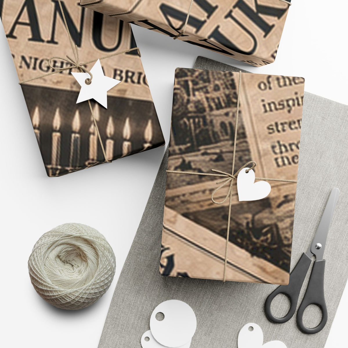 The Hanukkah Herald Wrapping Paper – Full Spread 29x72