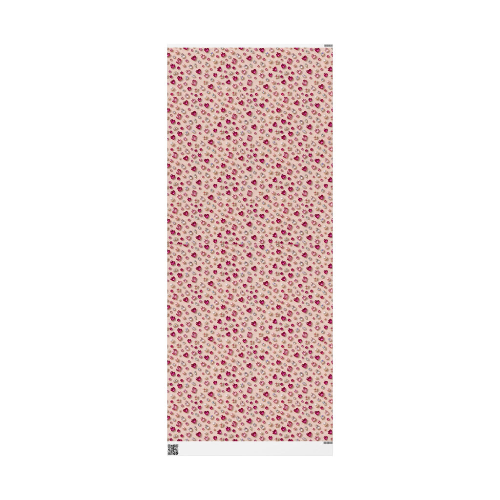 Pink Gems & Pearls Wrapping Paper