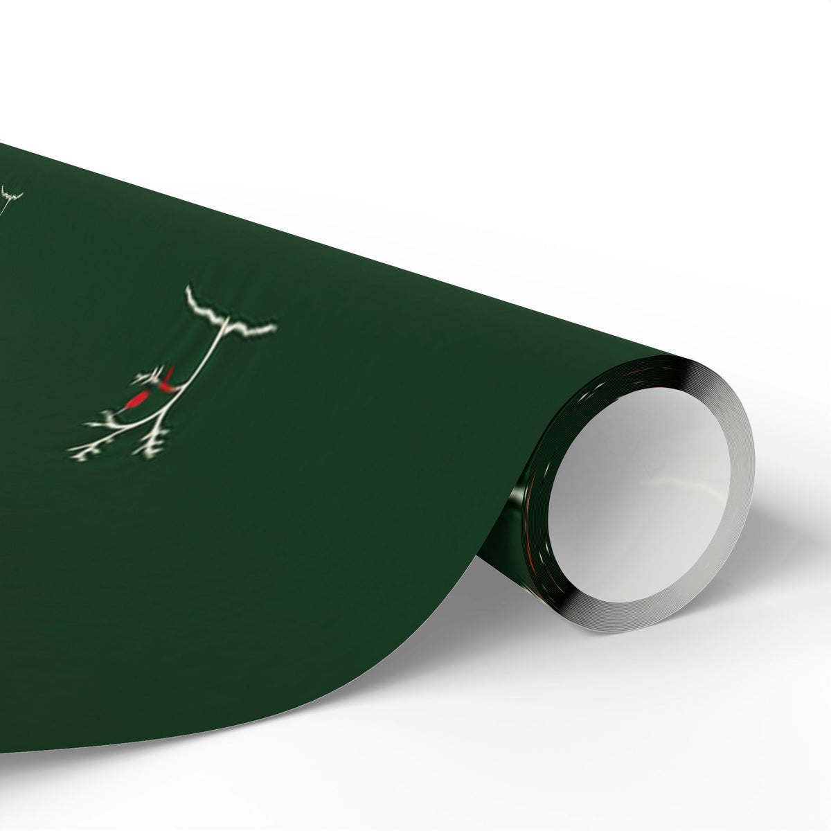 Forest Green Minimal Tree Wrapping Paper