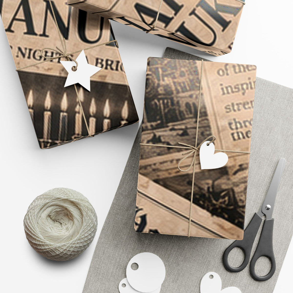 The Hanukkah Herald Wrapping Paper – Full Spread 29x72