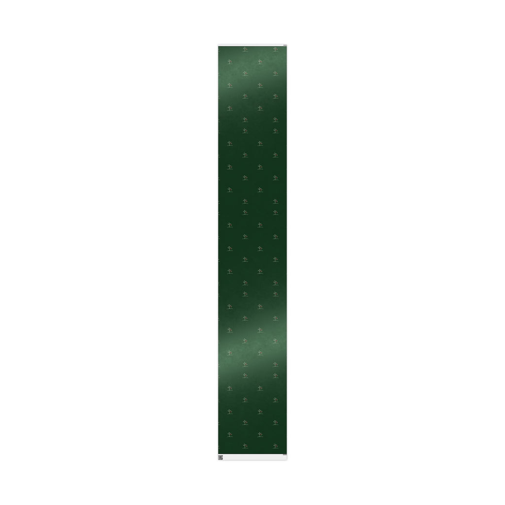 Forest Green Minimal Tree Wrapping Paper