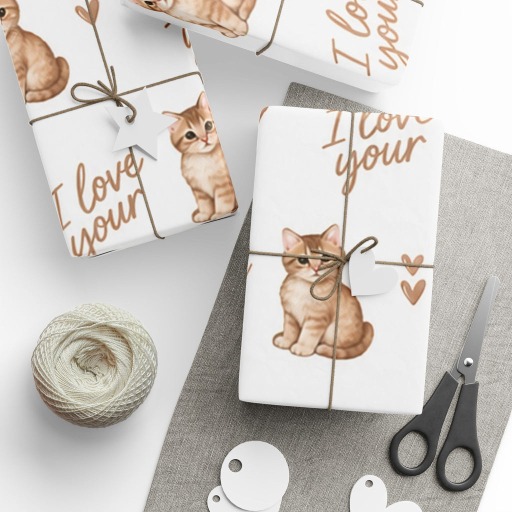 I Love Your Kitty Wrapping Paper