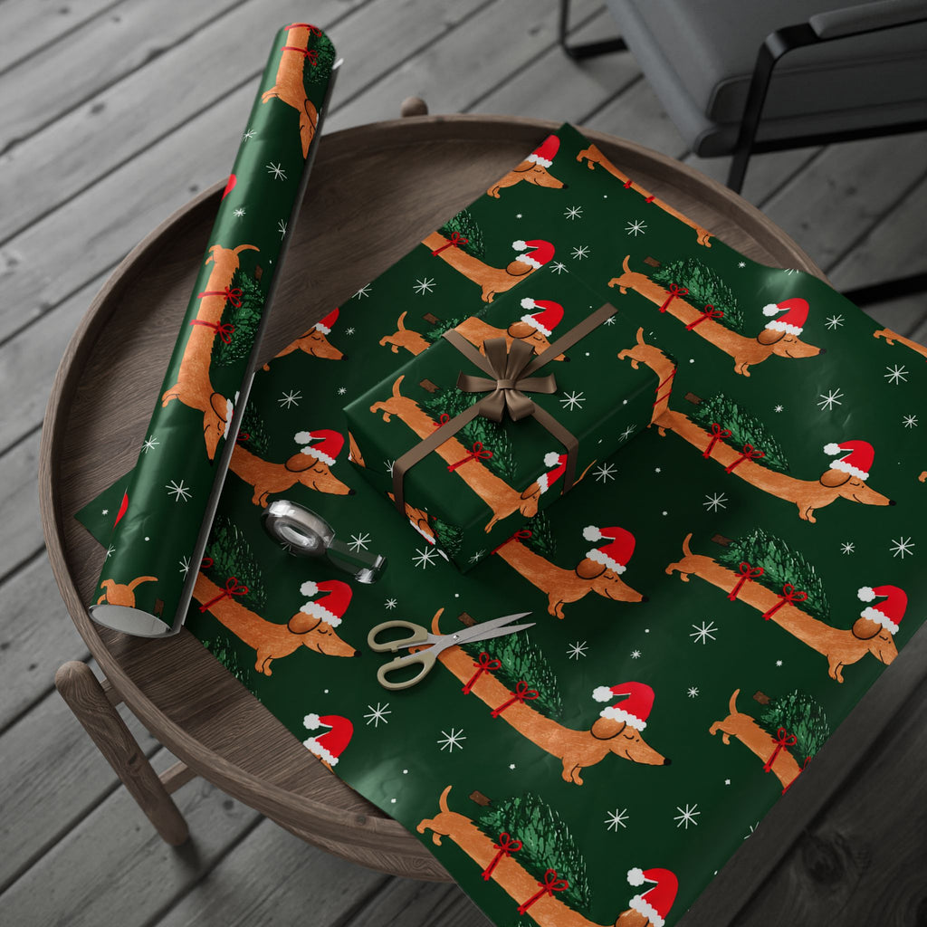 Christmas Dachshund Wrapping Paper