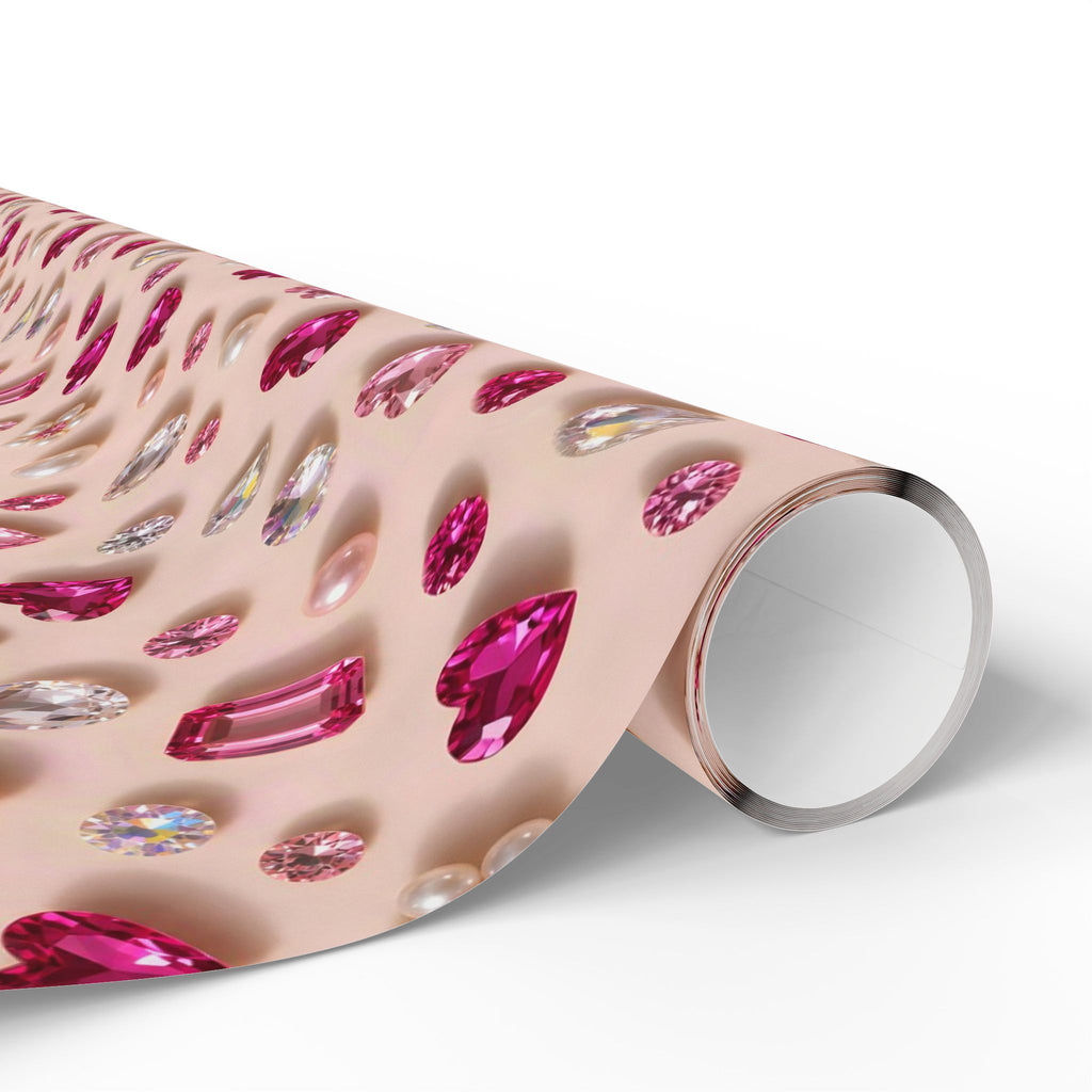 Pink Gems & Pearls Wrapping Paper