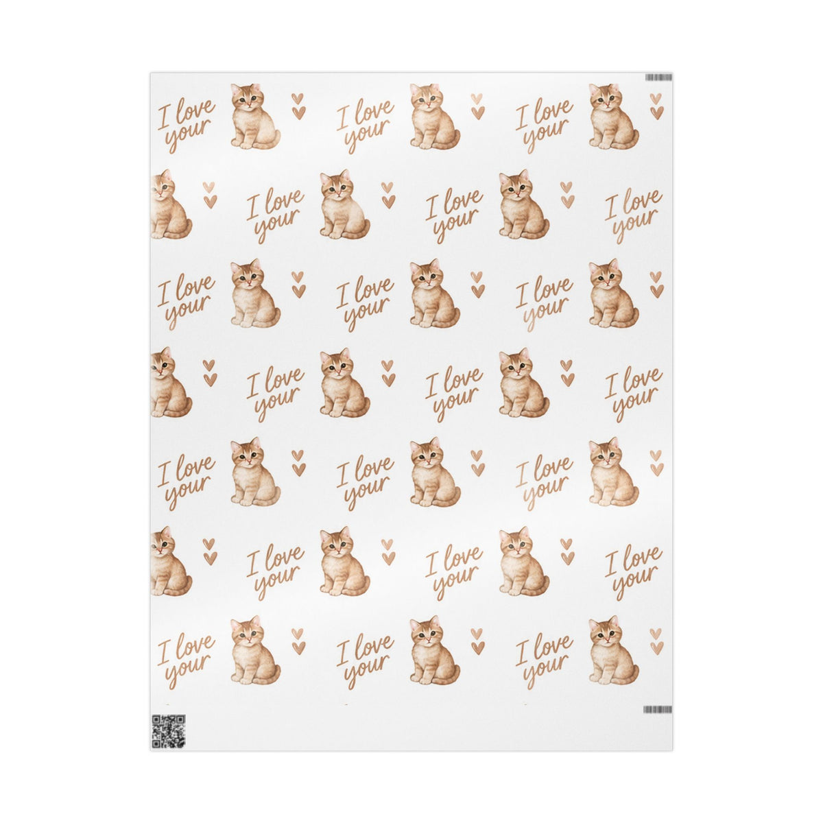 I Love Your Kitty Wrapping Paper