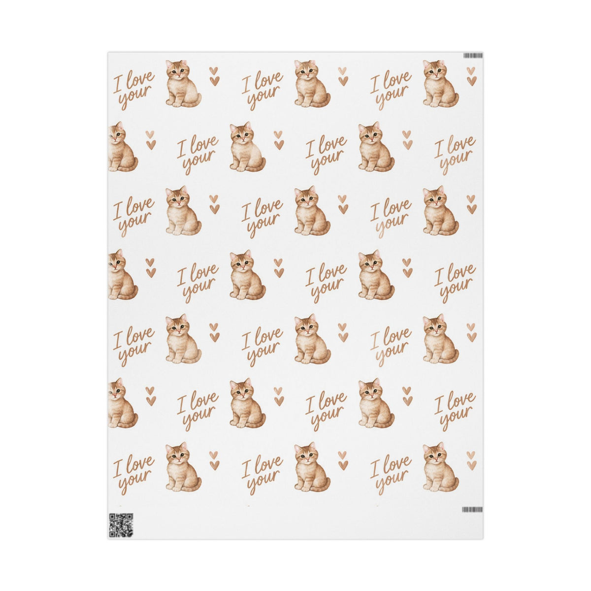 I Love Your Kitty Wrapping Paper