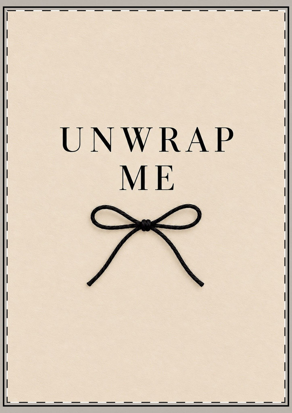 Unwrap Me Card – Cream