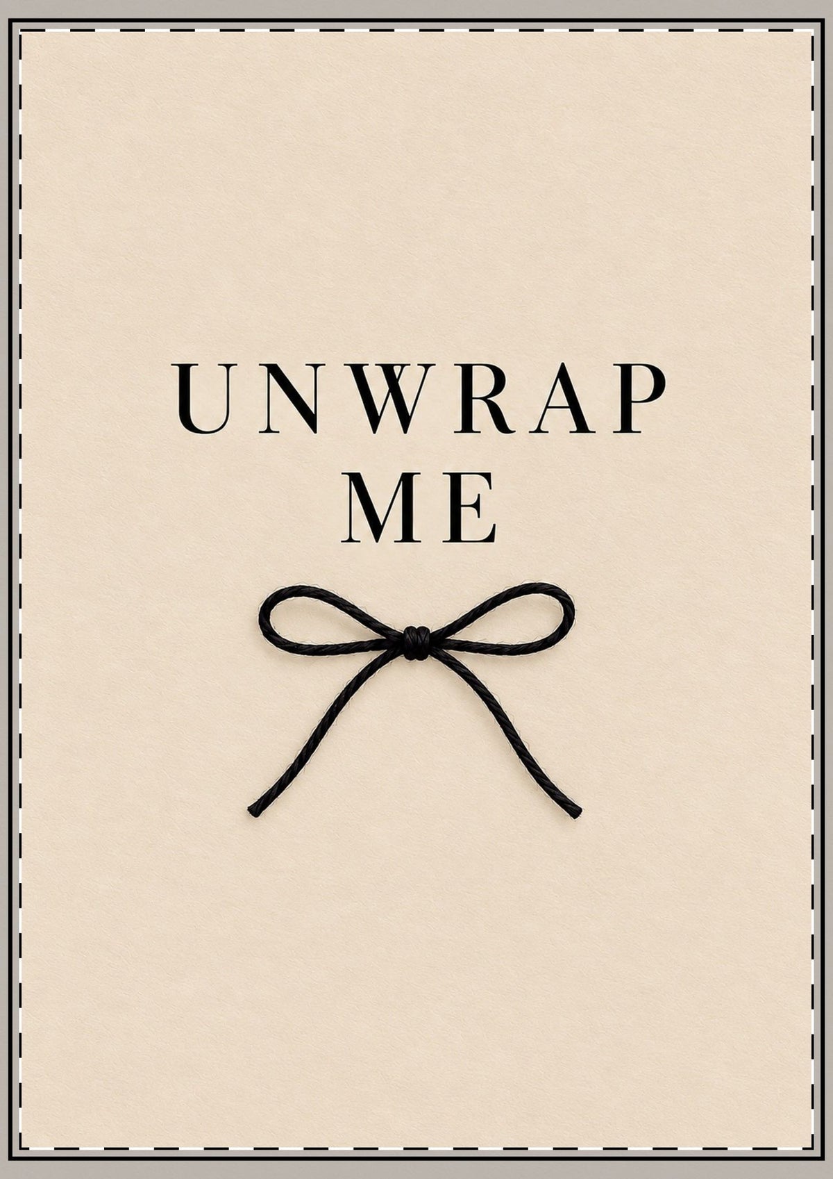 Unwrap Me Card – Cream