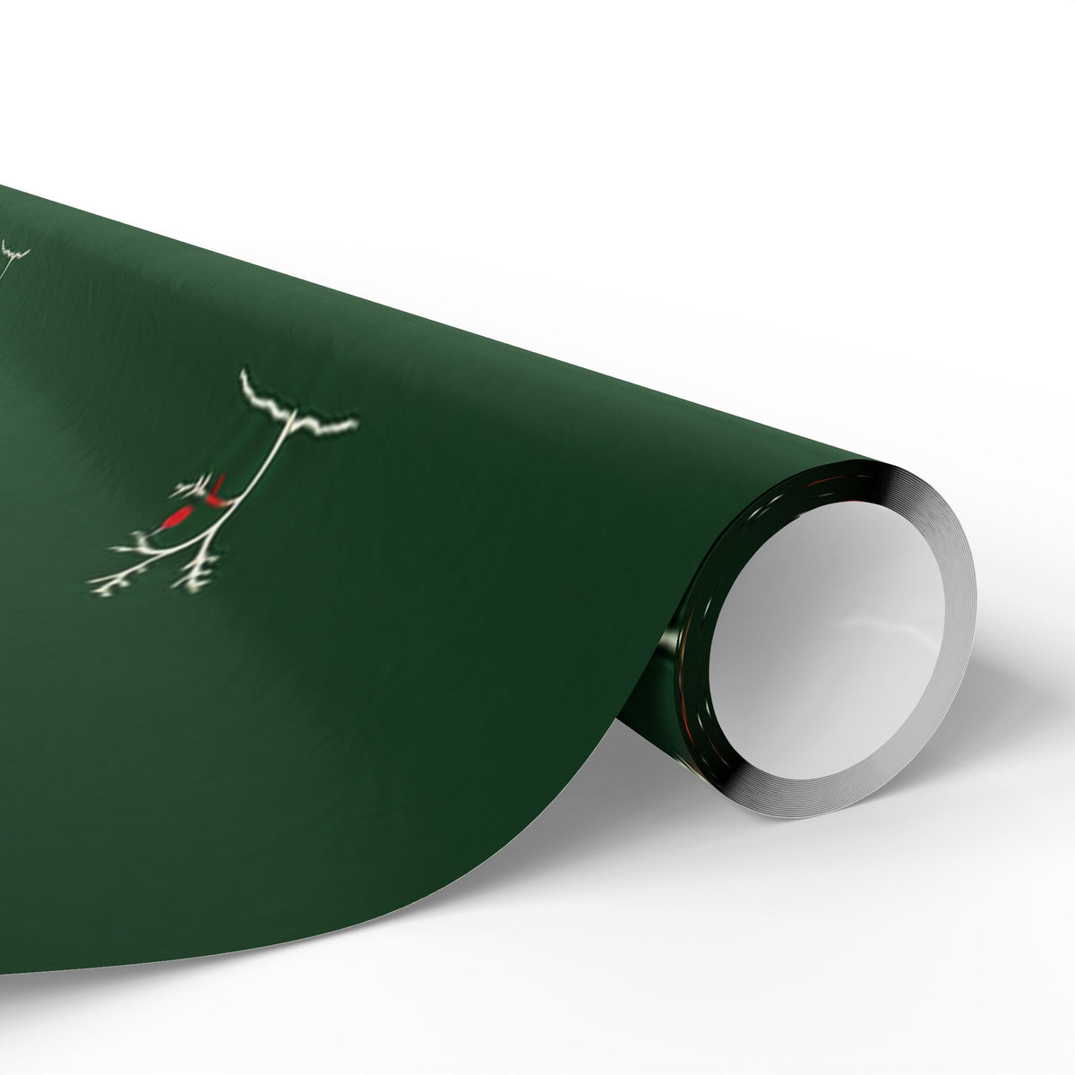 Forest Green Minimal Tree Wrapping Paper