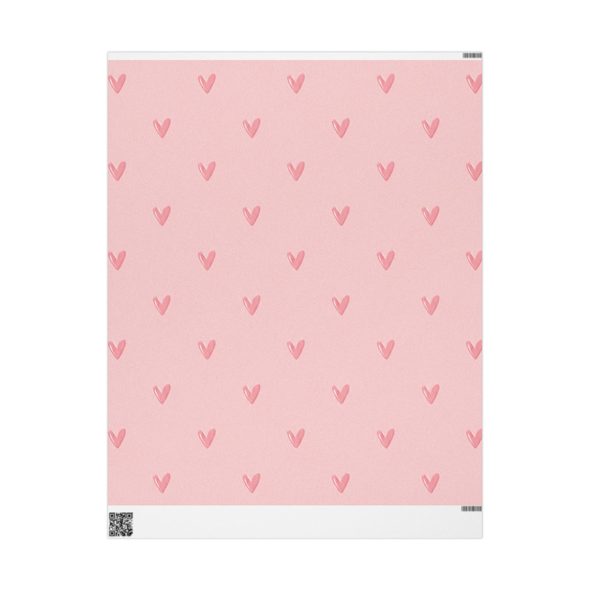 Pink on Pink Hearts Wrapping Paper