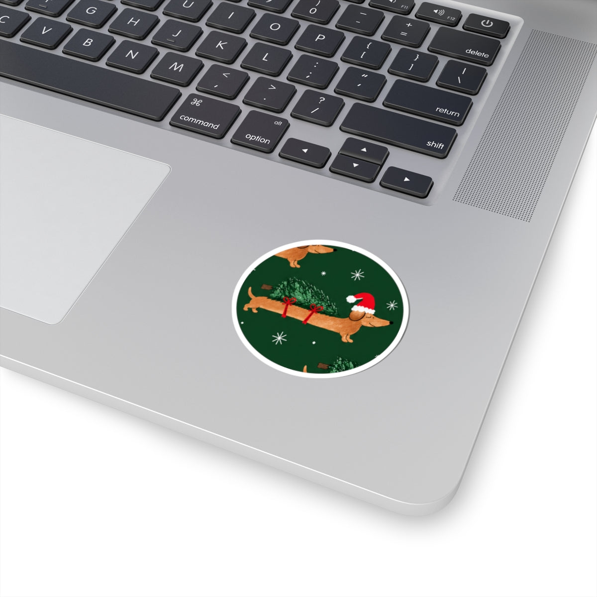 Christmas Dachshund Sticker