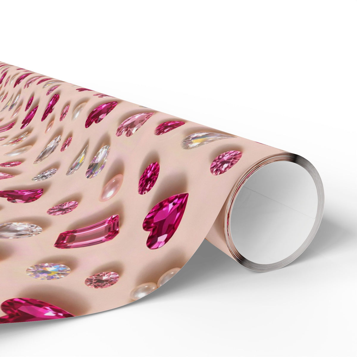 Pink Gems & Pearls Wrapping Paper