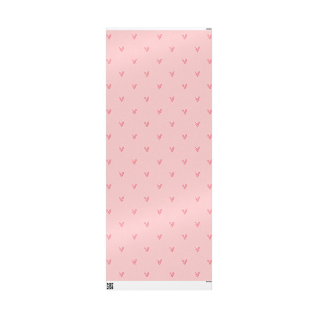 Pink on Pink Hearts Wrapping Paper