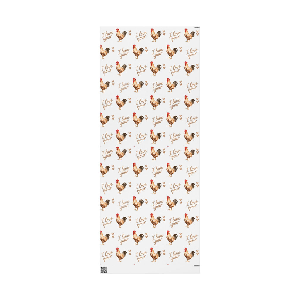 I Love Your Rooster Wrapping Paper