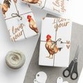 I Love Your Rooster Wrapping Paper