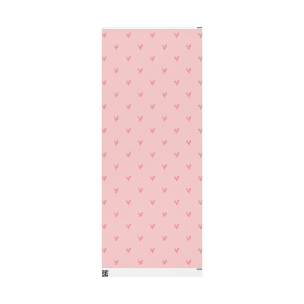 Pink on Pink Hearts Wrapping Paper