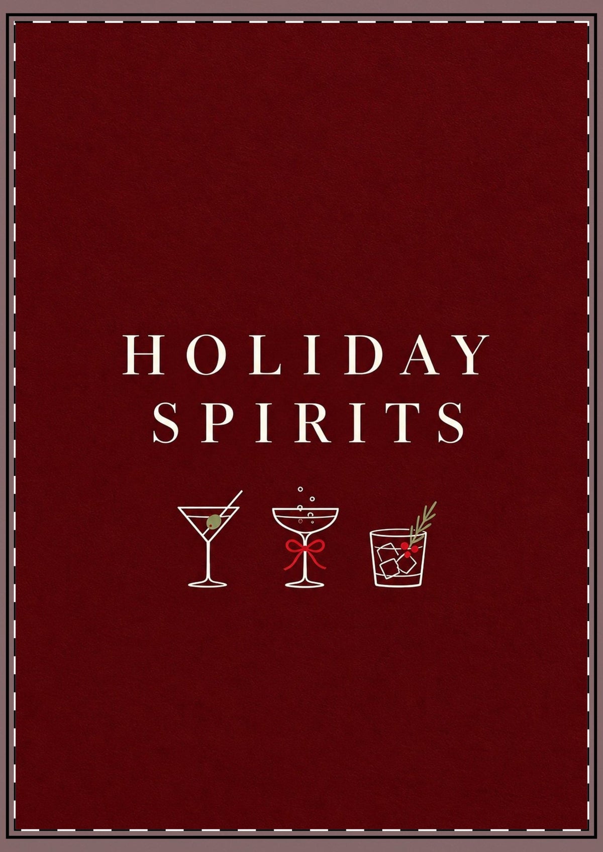 Holiday Spirits Card