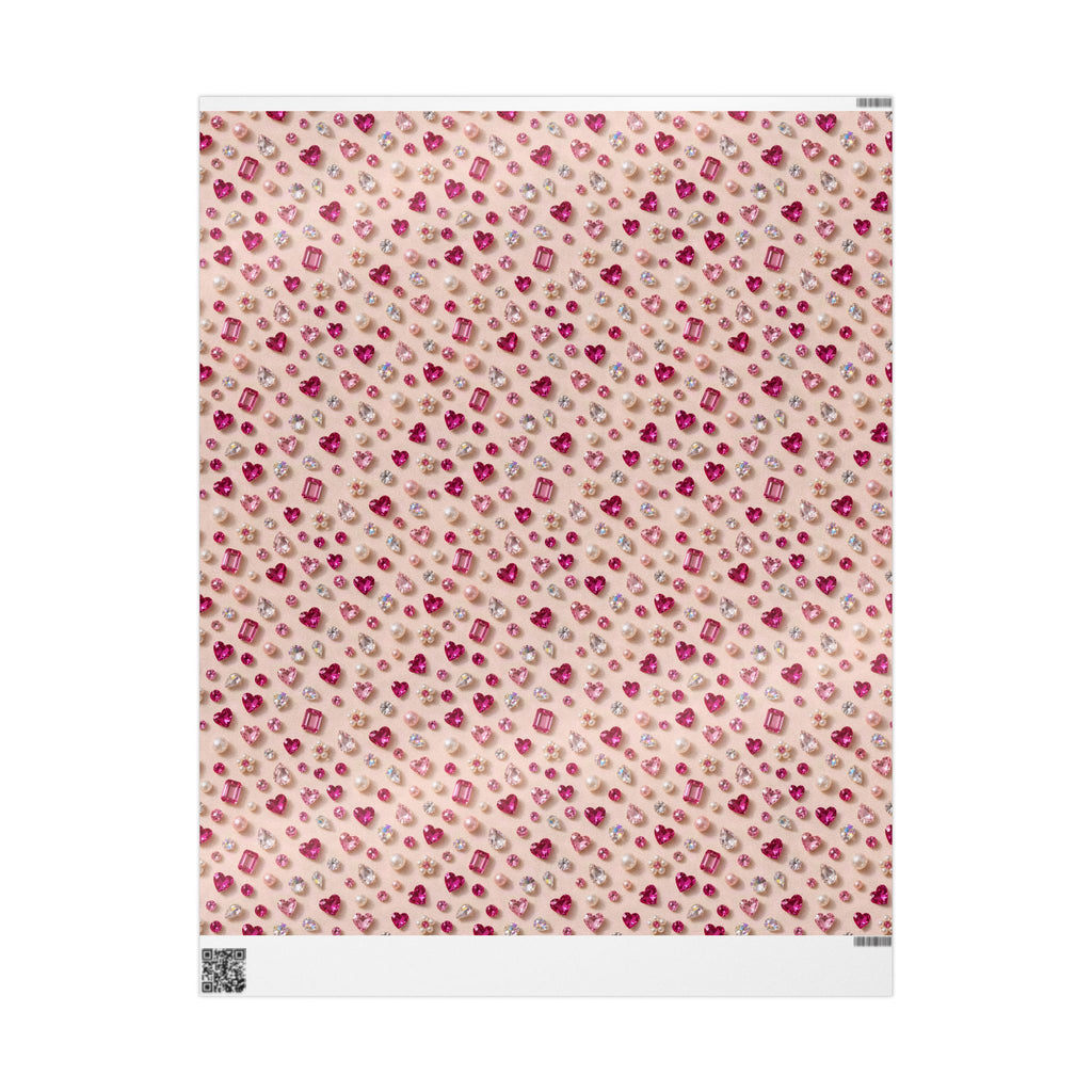 Pink Gems & Pearls Wrapping Paper
