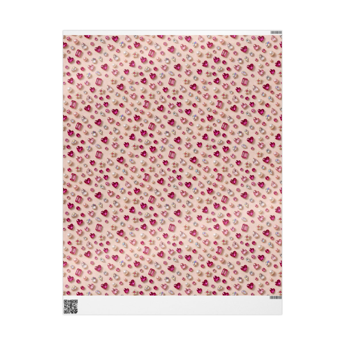 Pink Gems & Pearls Wrapping Paper