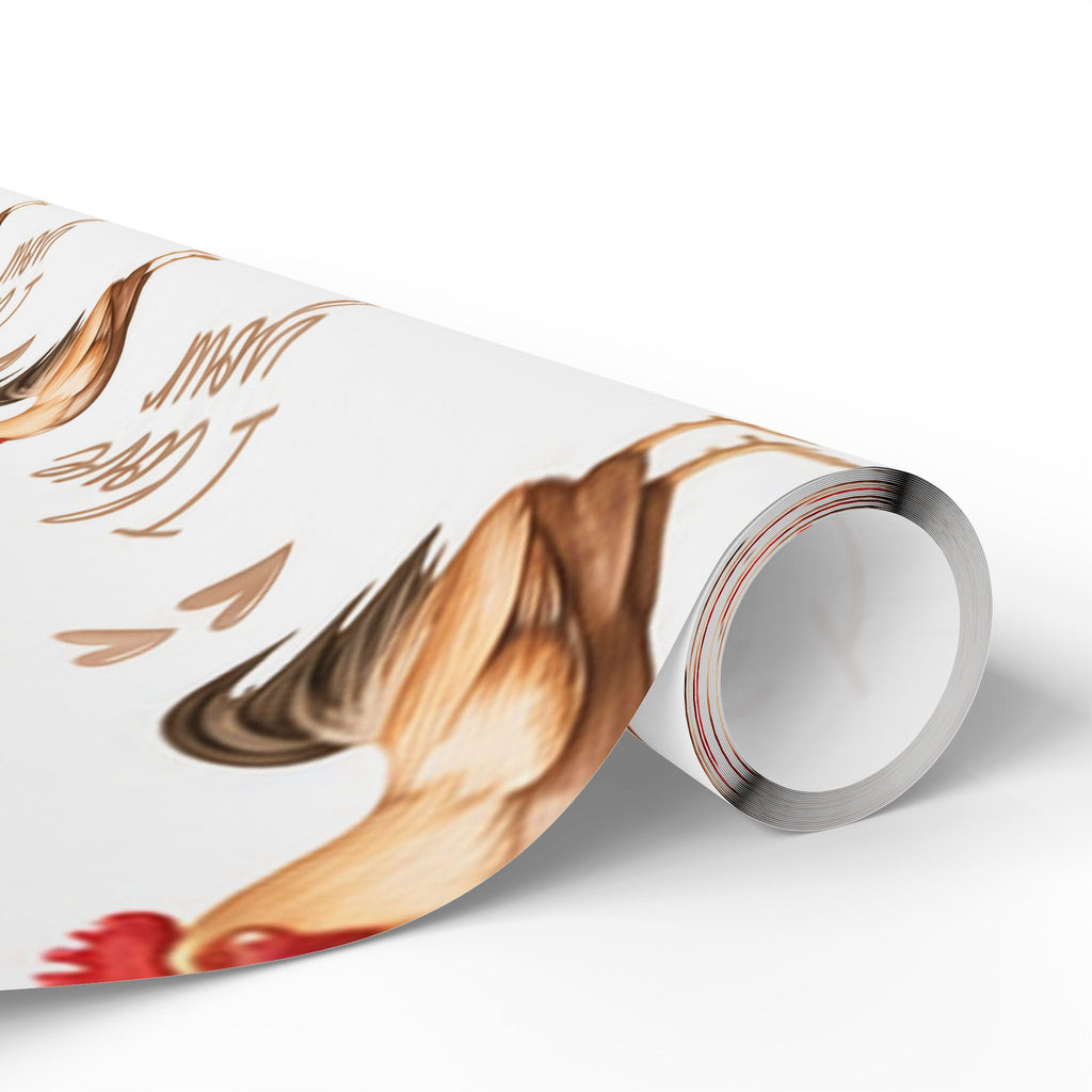 I Love Your Rooster Wrapping Paper