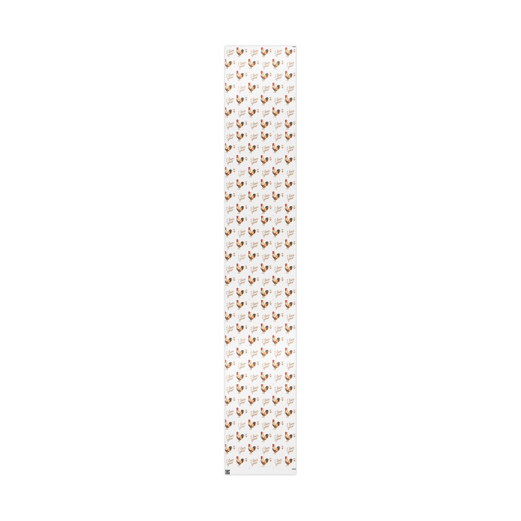 I Love Your Rooster Wrapping Paper