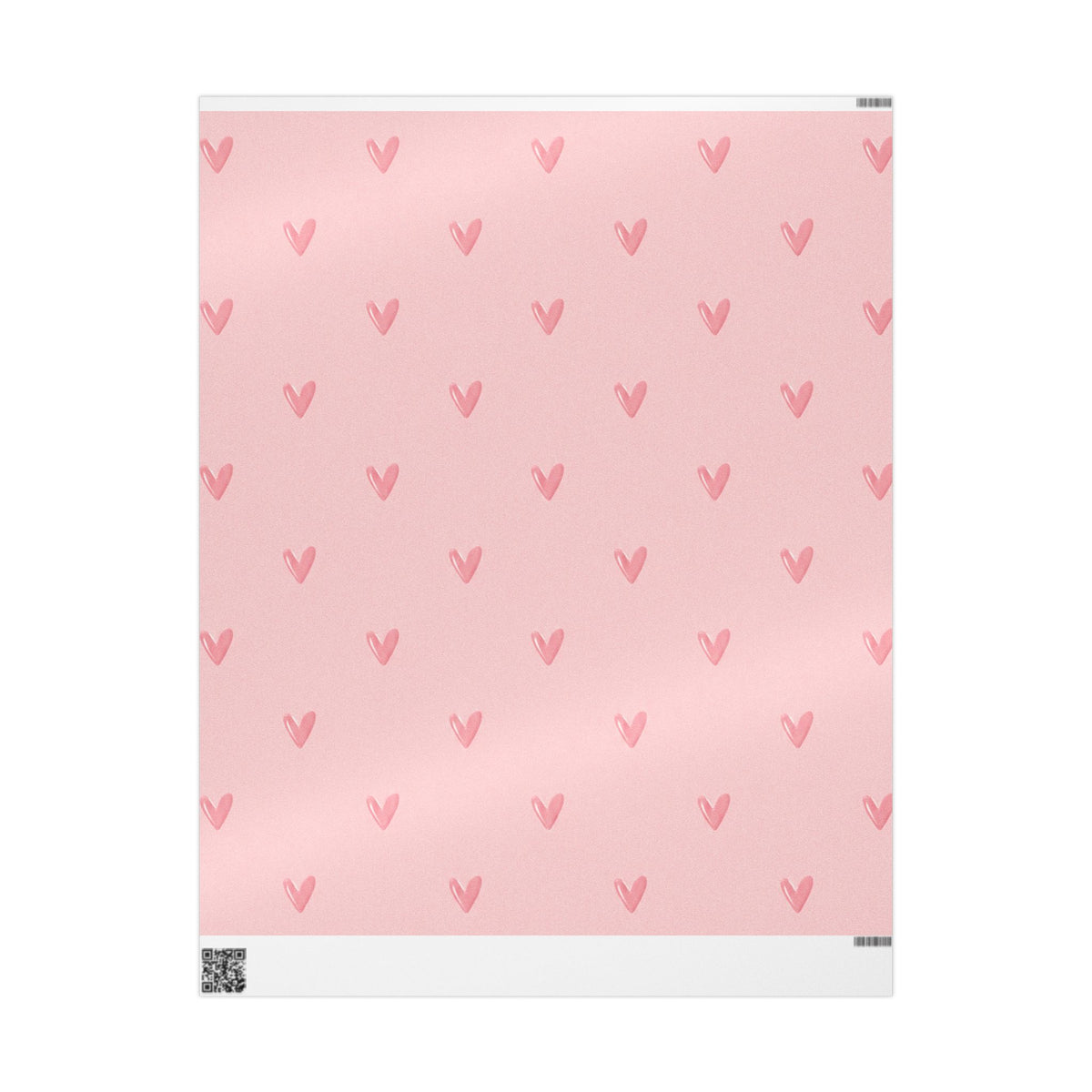 Pink on Pink Hearts Wrapping Paper
