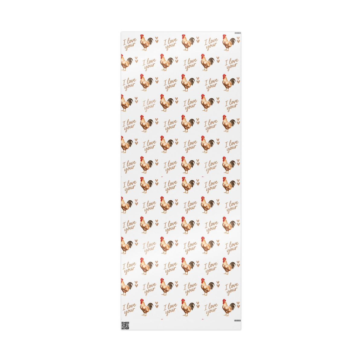 I Love Your Rooster Wrapping Paper