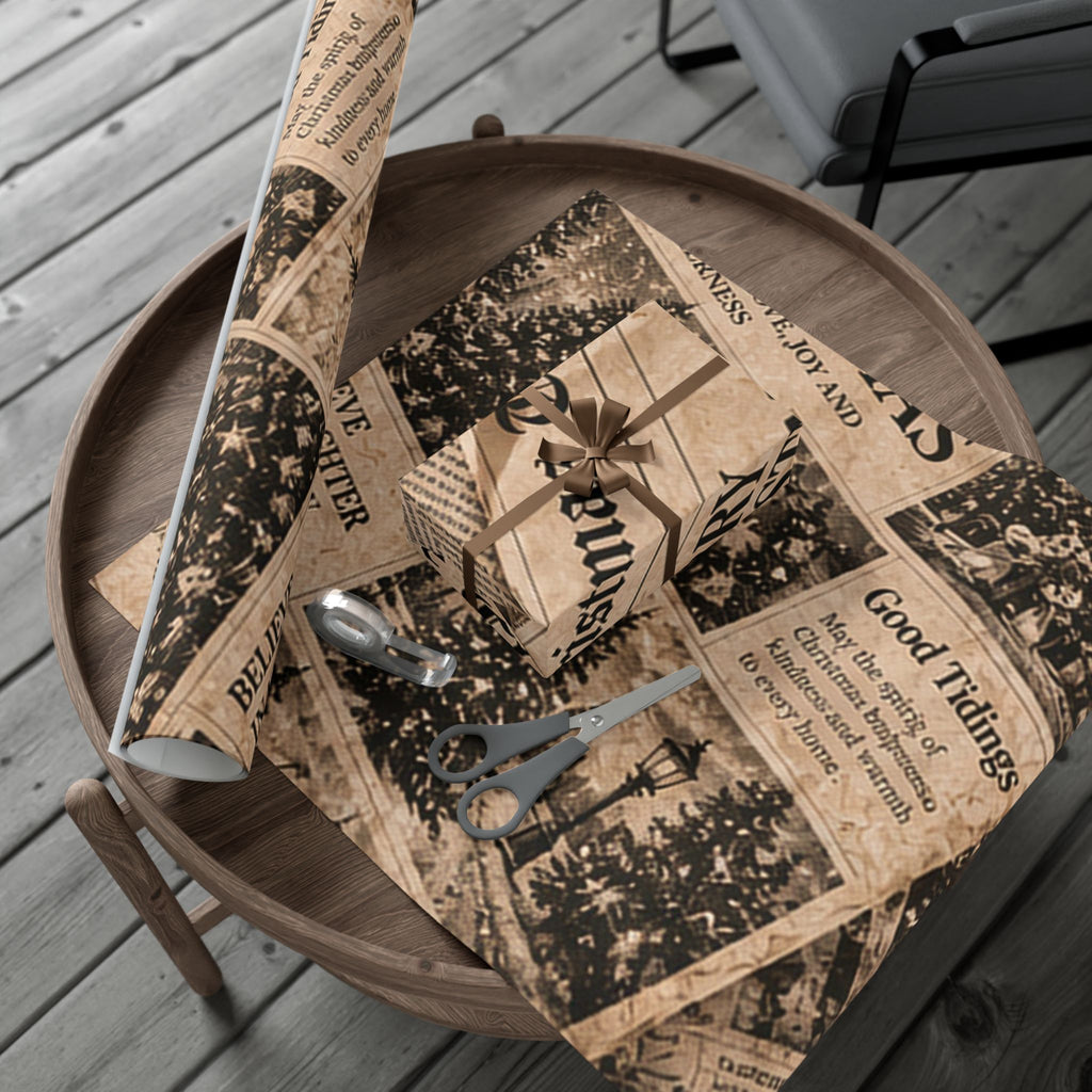 The Christmas Times Wrapping Paper – Full Spread 29x72