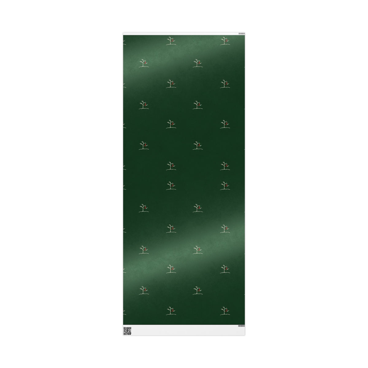 Forest Green Minimal Tree Wrapping Paper