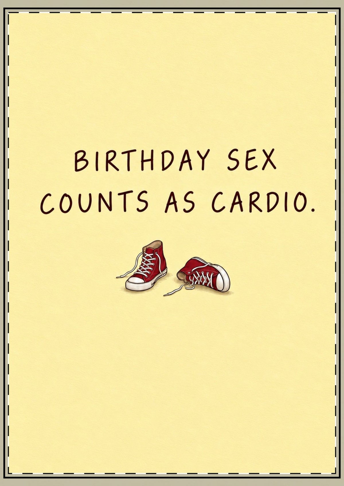 Birthday Sex Counts As Cardio Card