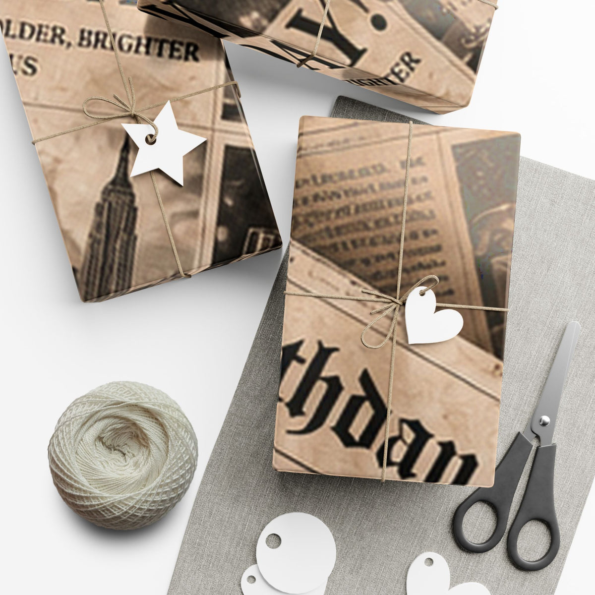 The Birthday Times Wrapping Paper – Full Spread 29x72