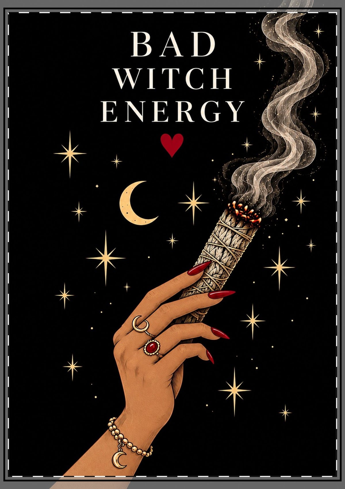 Bad Witch Energy Card – Medium