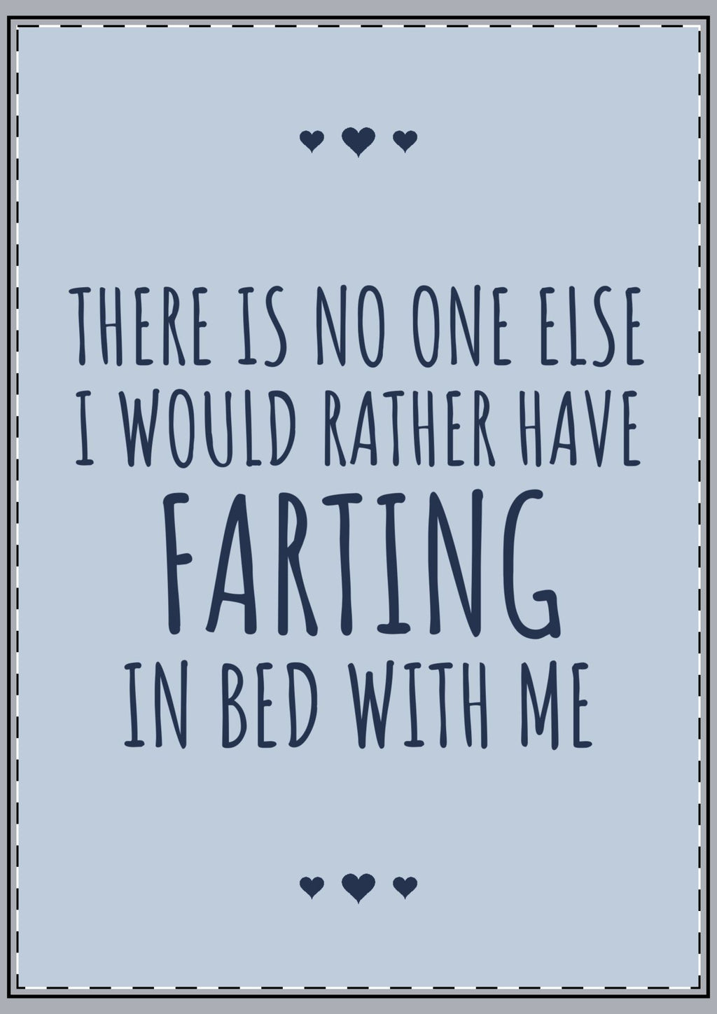 Farting In Bed Card