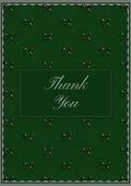 Green Bows Thank You Card