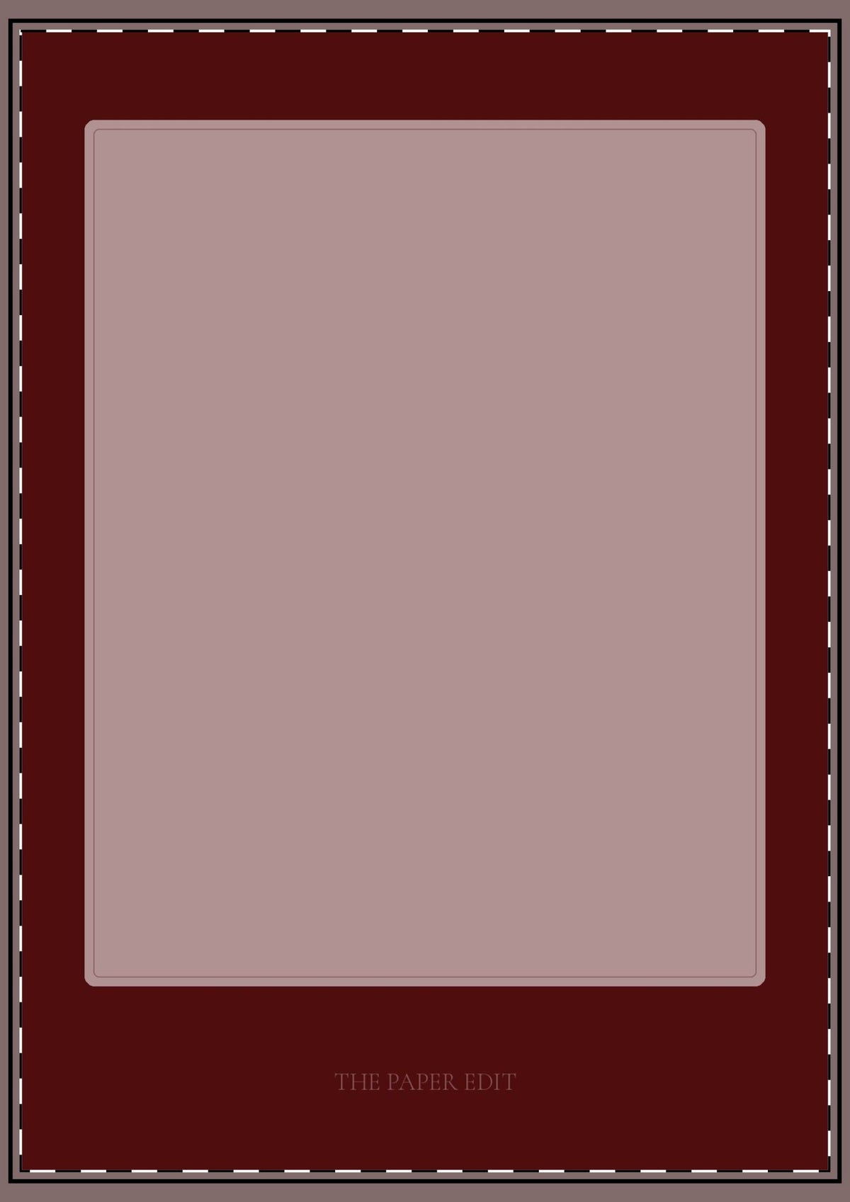 Maroon Embossed Trees Holiday Card