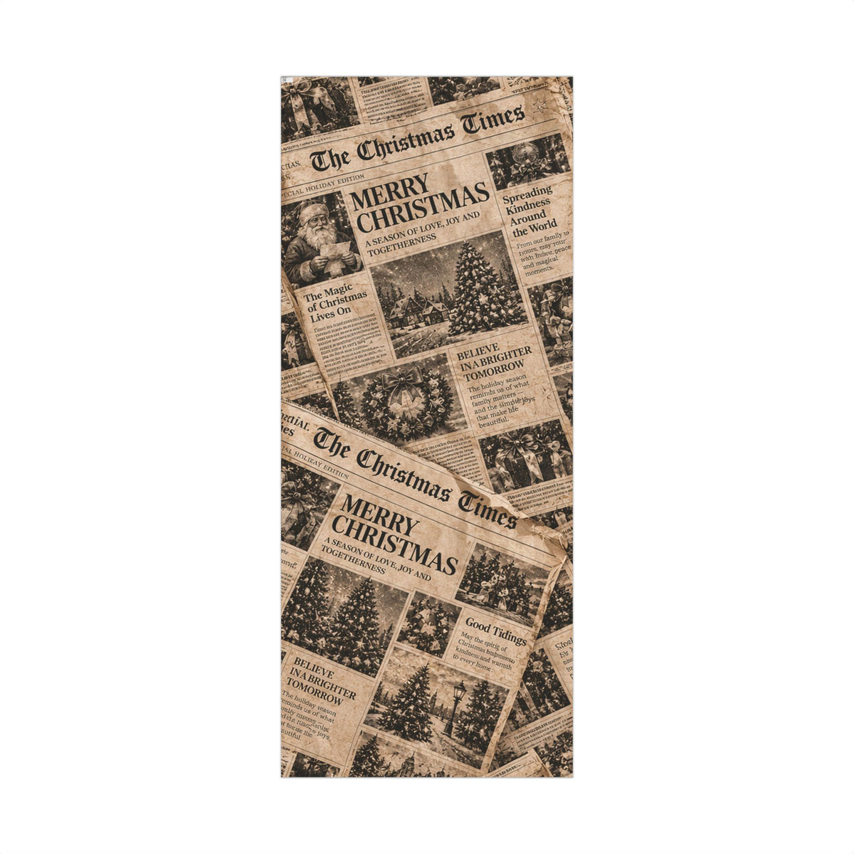 The Christmas Times Wrapping Paper – Full Spread 29x72