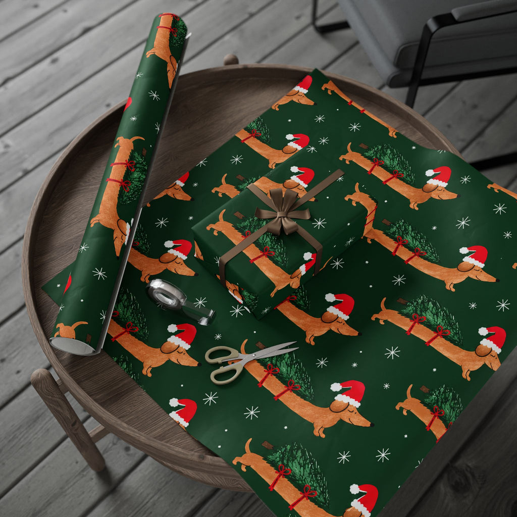 Christmas Dachshund Wrapping Paper