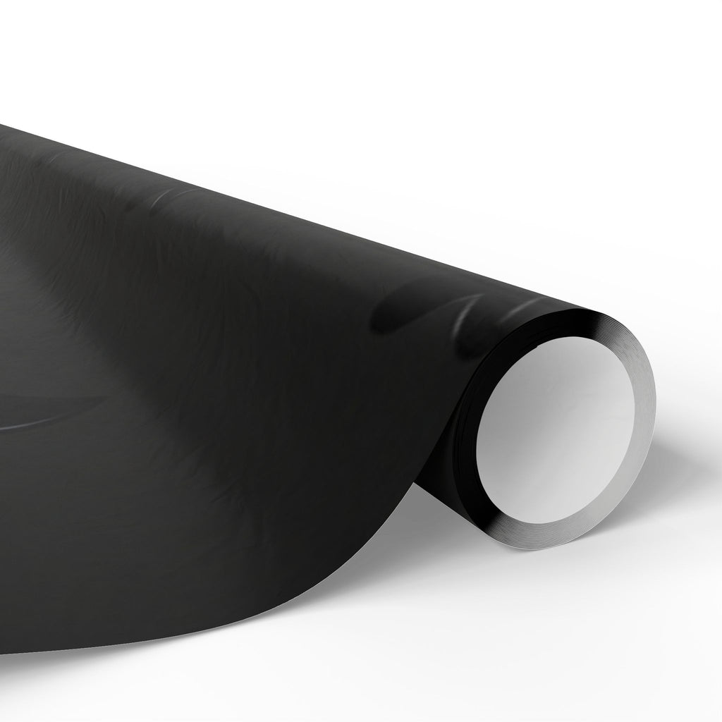Black on Black Hearts Wrapping Paper