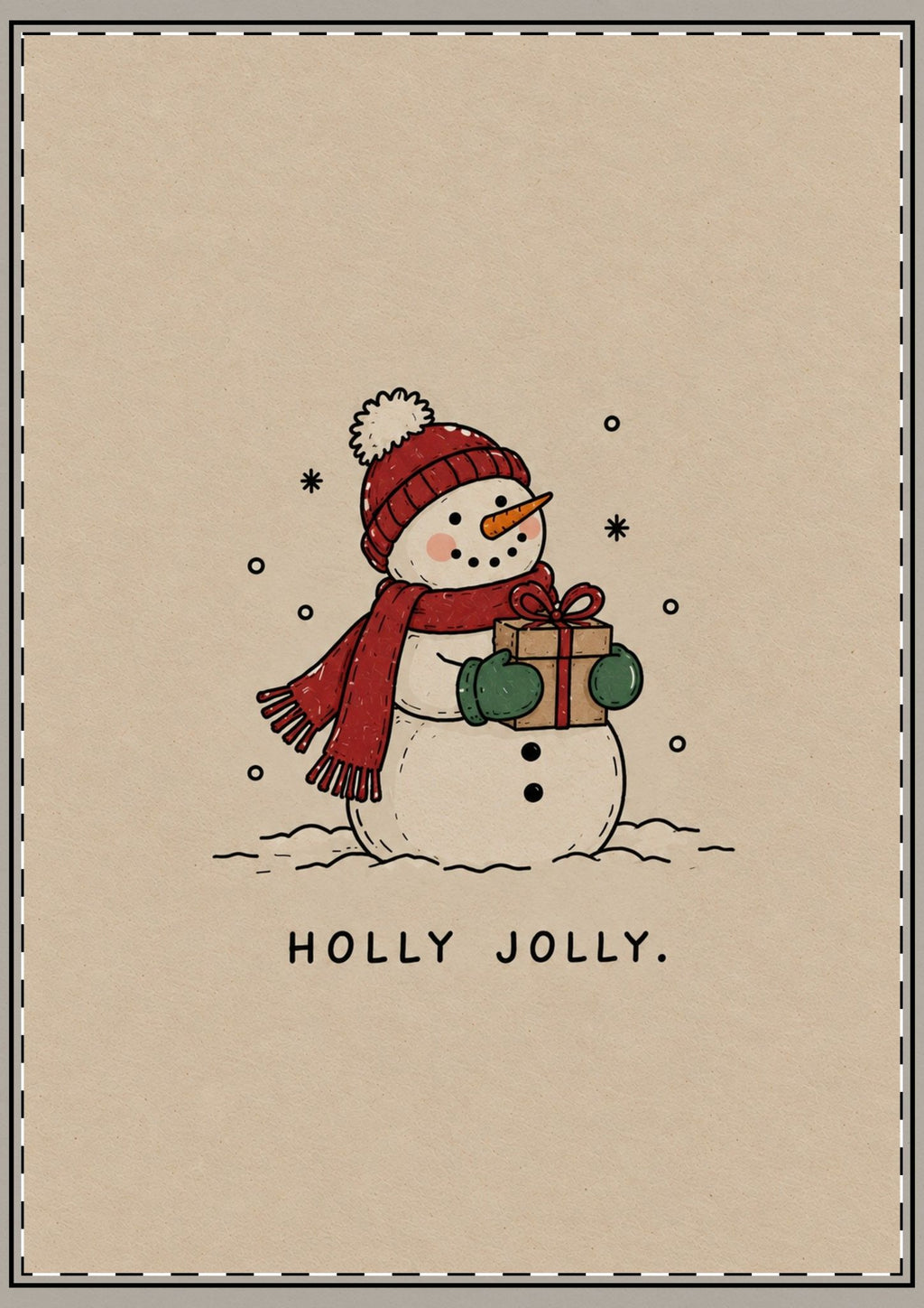 Holly Jolly Card