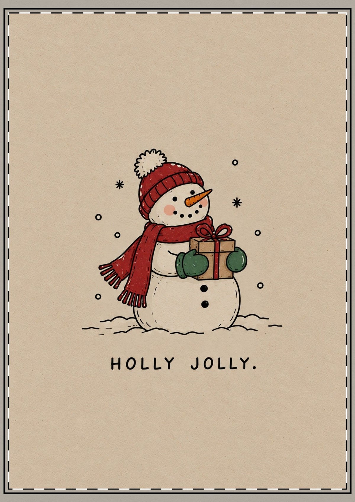 Holly Jolly Card