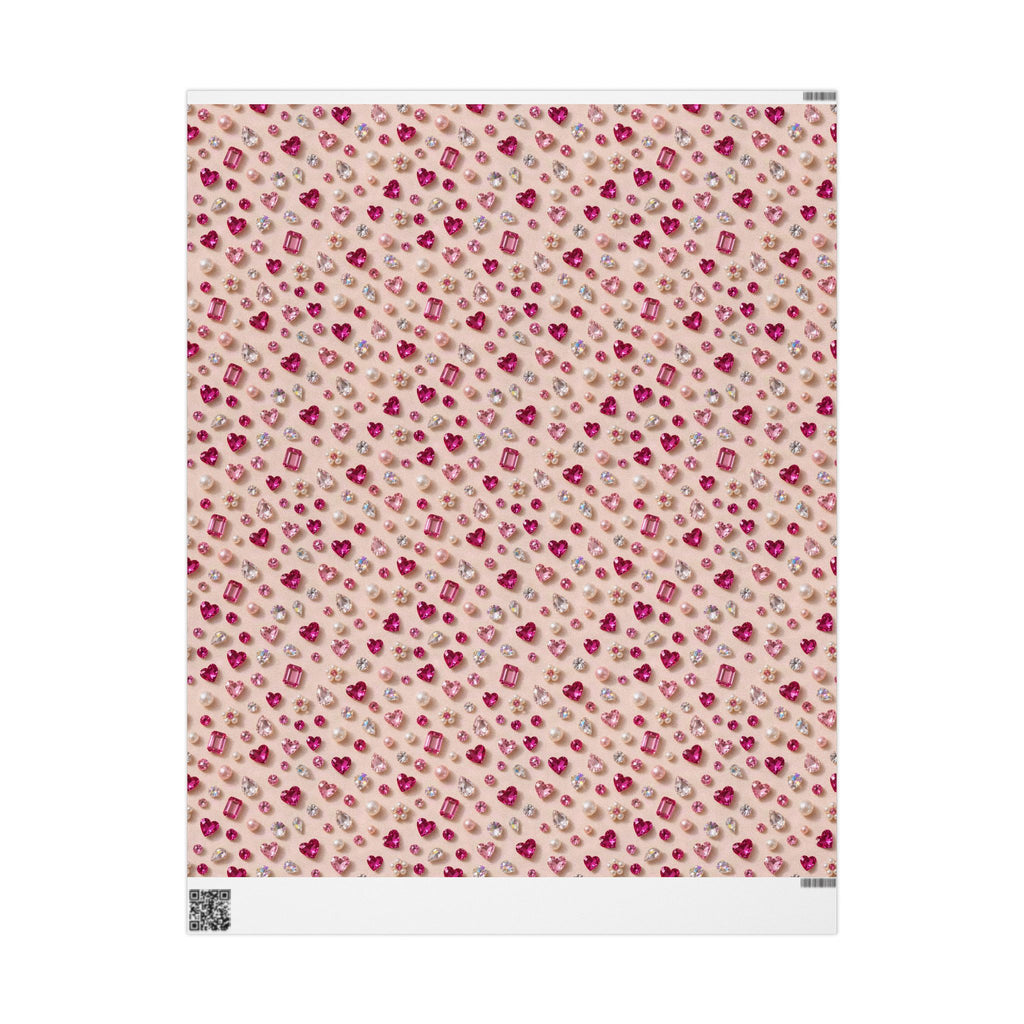 Pink Gems & Pearls Wrapping Paper