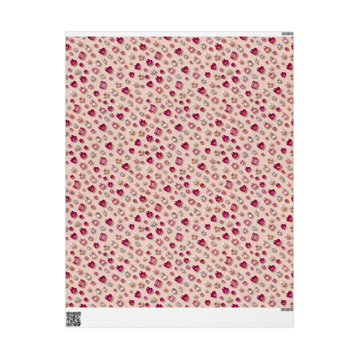 Pink Gems & Pearls Wrapping Paper