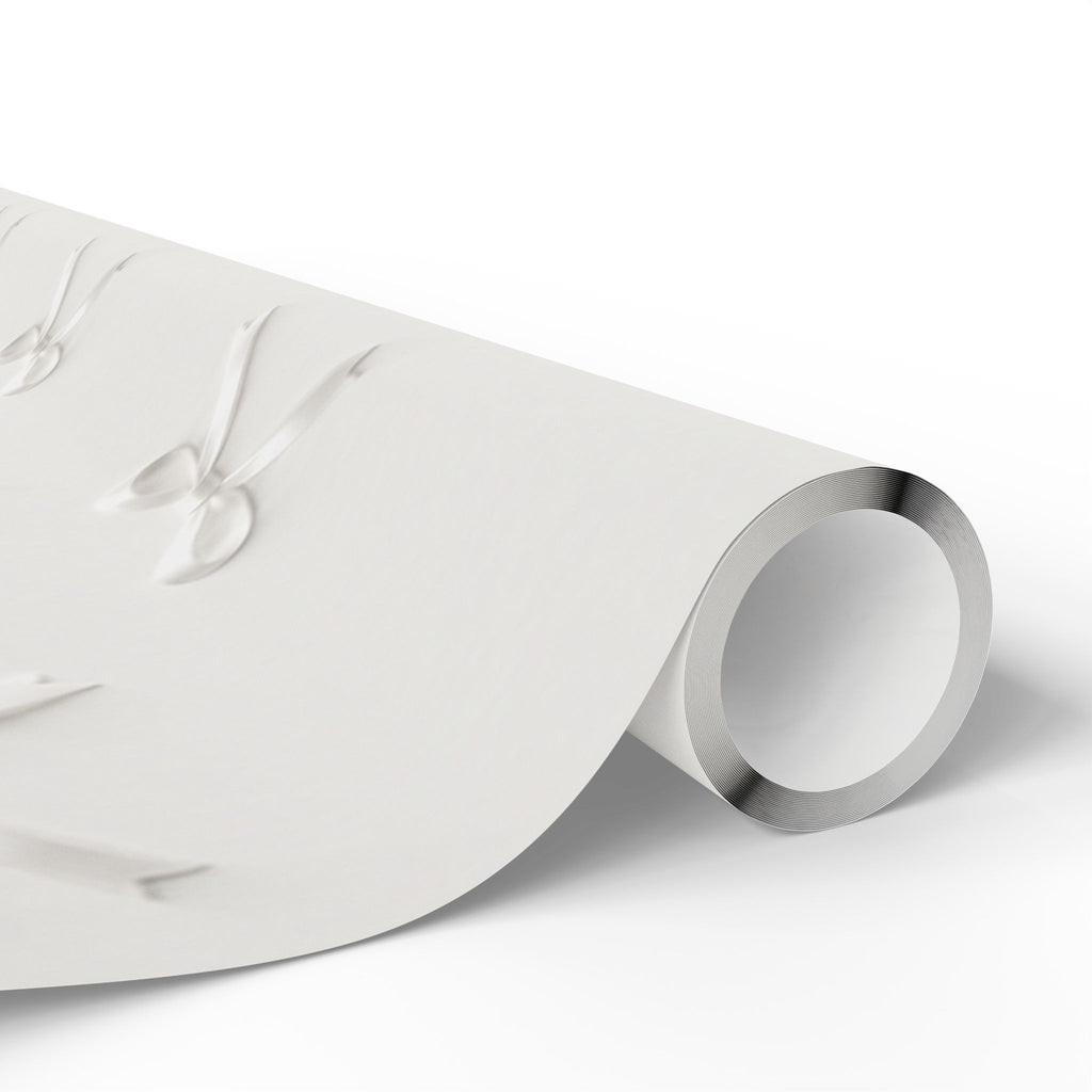 White Bows Designer Wrapping Paper