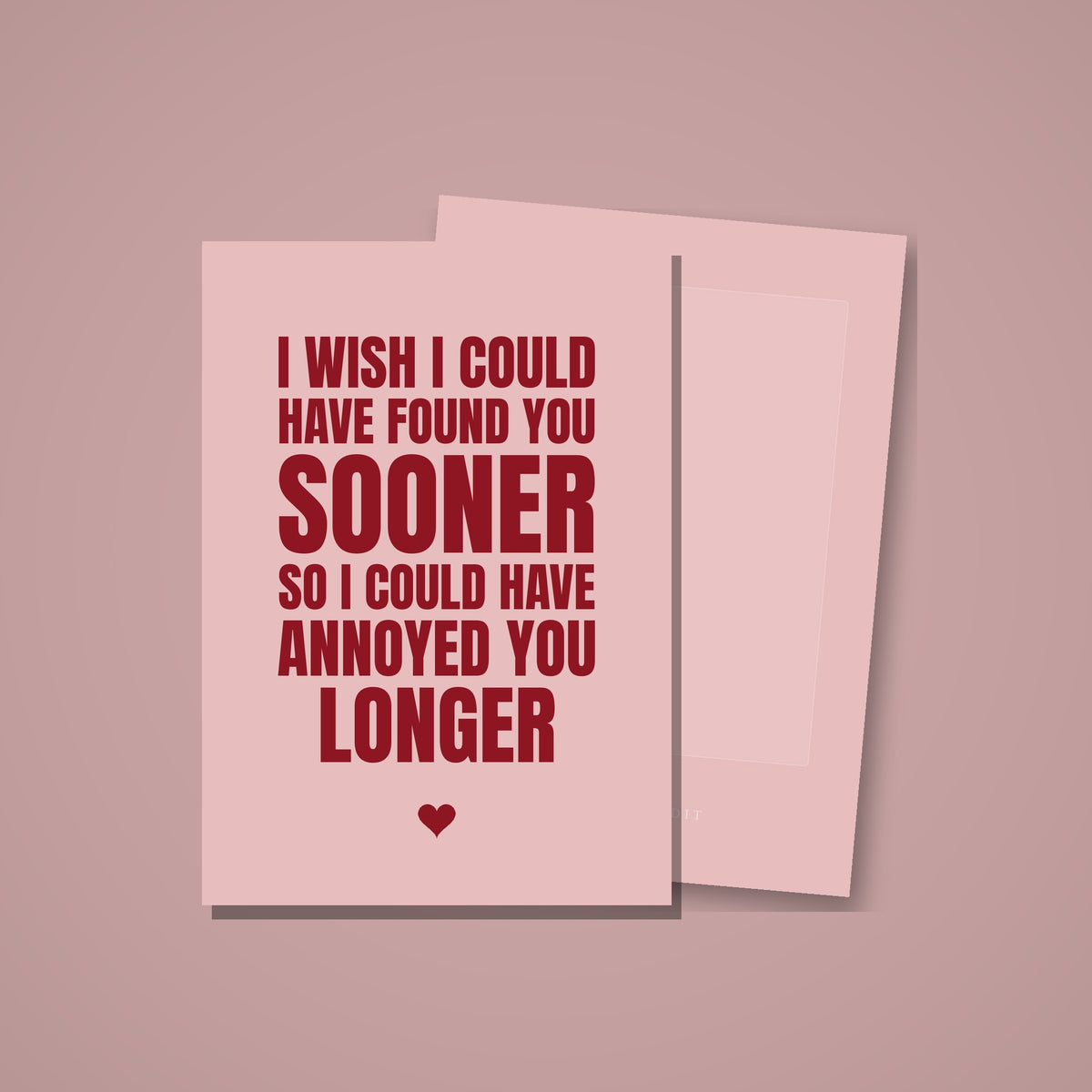 Annoyed You Longer Card mockup