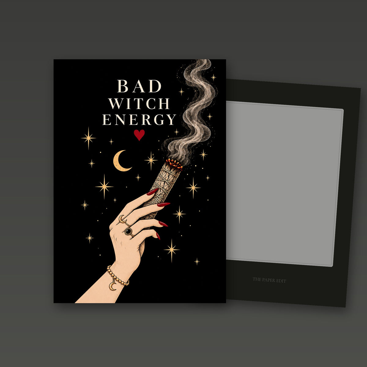 Bad Witch Energy Card – Light by The Paper Edit